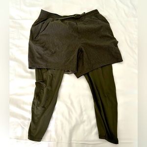 Lululemon men’s Expert shorts with built in liner 21” XXL
